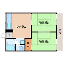 竜田川駅 徒歩2分 1階の物件間取画像